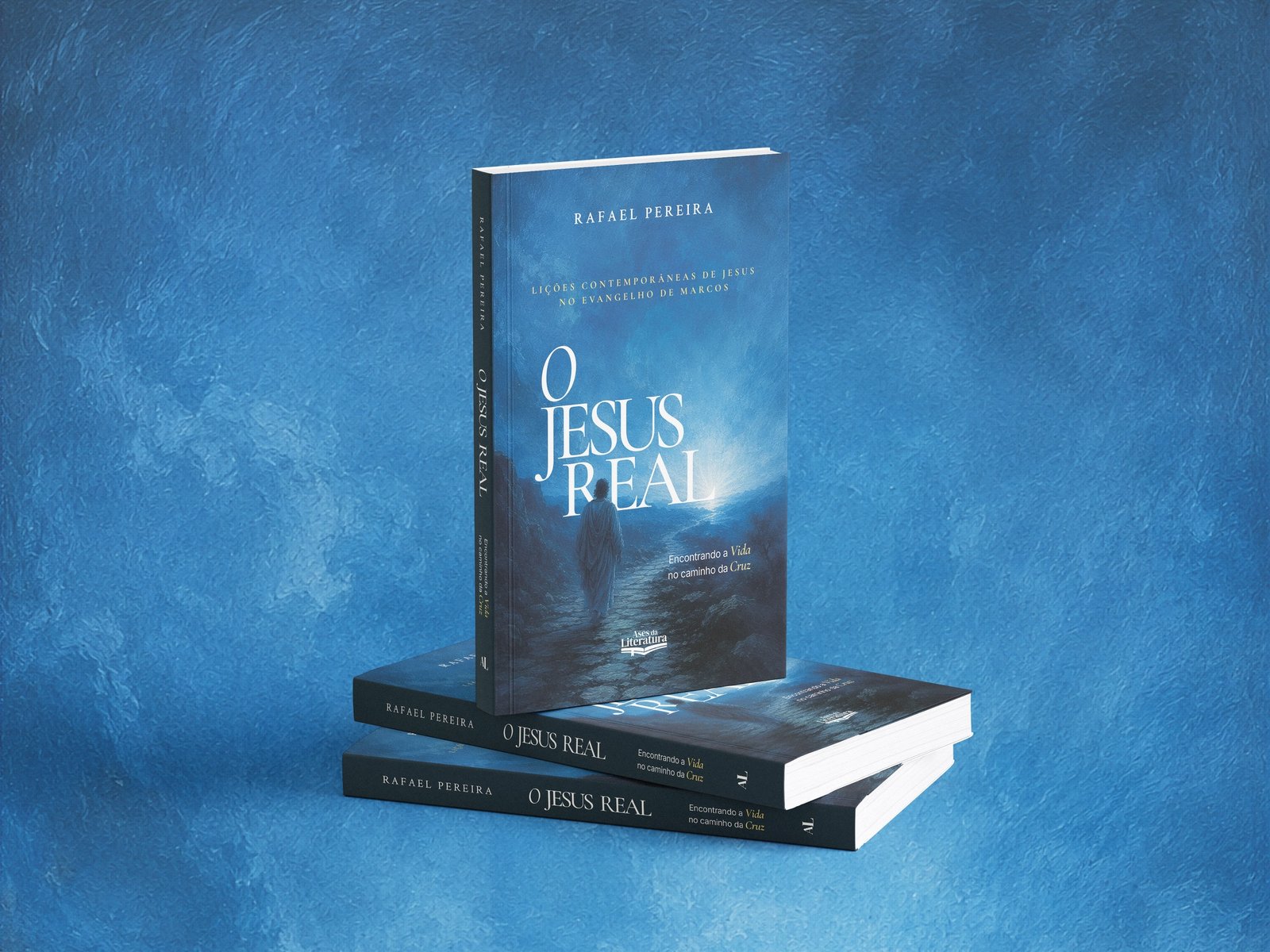 Três exemplares do livro O Jesus Real